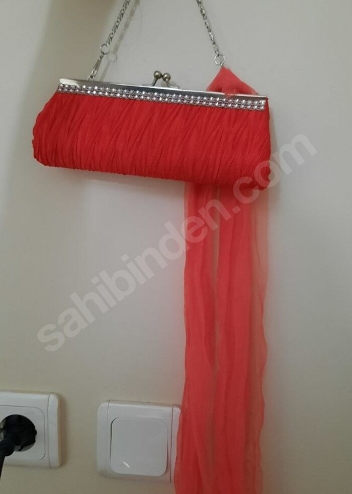 Nar çiçeği abiye elbise  - Görsel 2