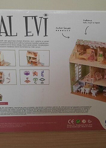 160 parça 3 boyutlu masal evi