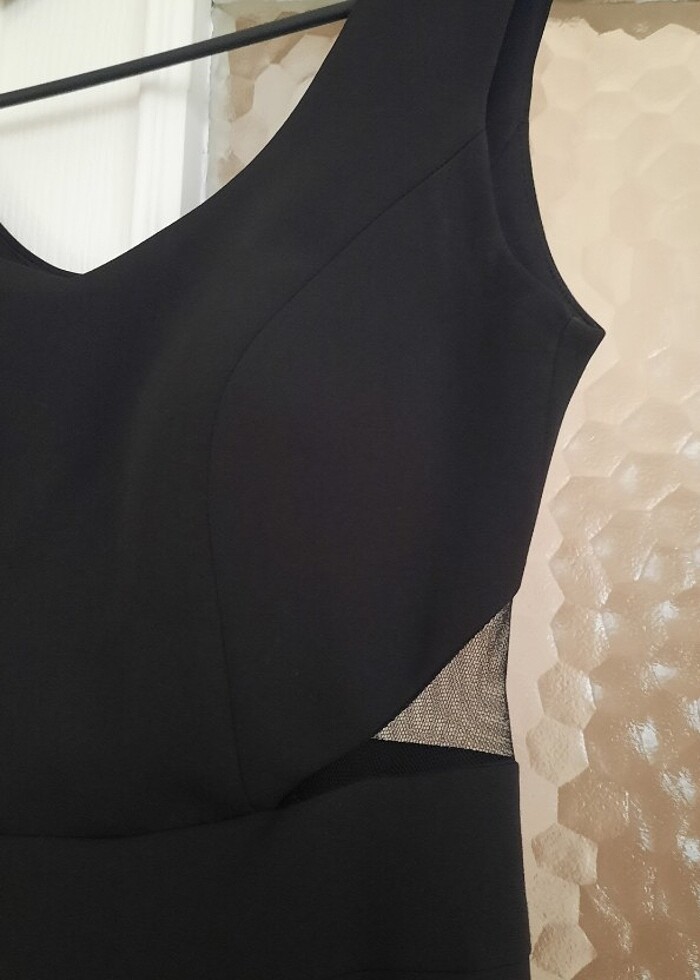 36 beden siyah yanlari tül detaylı - Görsel 2