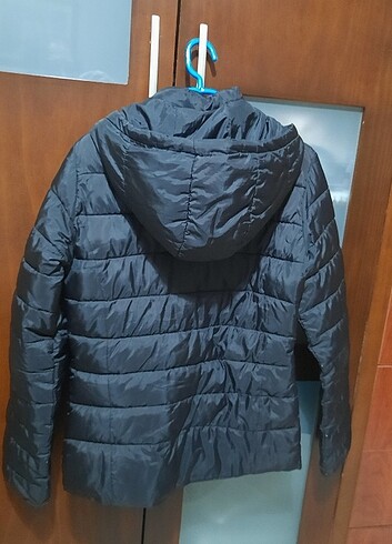 Siyah 36 beden koton şişme mont