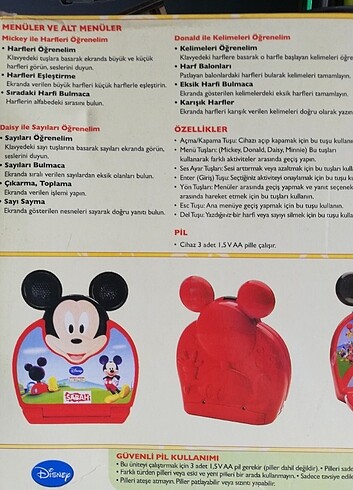 Mickey mouse clubhouse egitim seti 