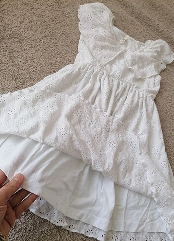 7 Yaş Beden beyaz Renk Elbise