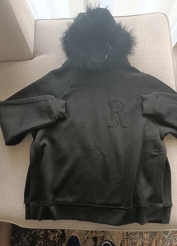 m Beden Tüylü kapşonlu sweatshirt 