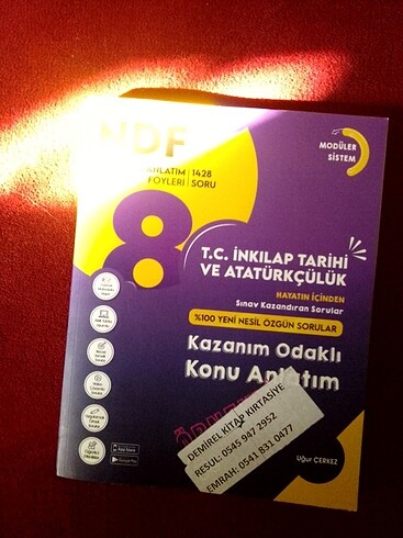 NDF yayınları inkılap soru Bankası 