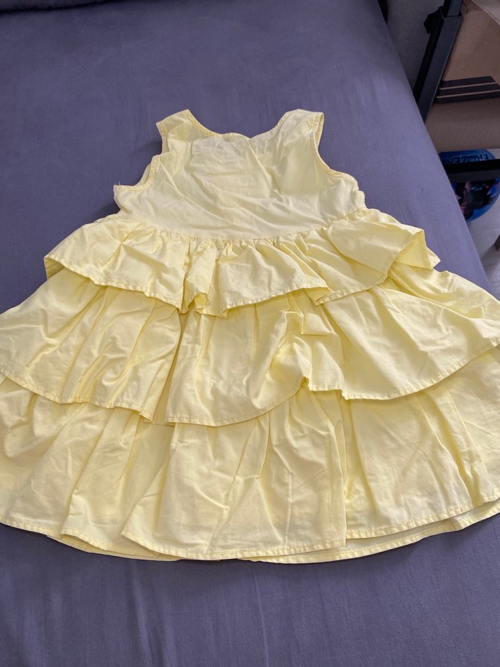 Kız çocuk fırfırlı elbise - Görsel 4