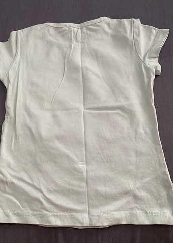 Çiçek ve Mantar Baskılı Kız Tişörtü - Görsel 4