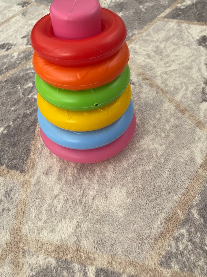 Renkli Halka Sıralama Oyuncağı - Görsel 2