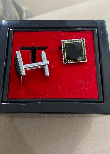 SUVARİ Siyah Kare Kol Düğmesi - Görsel 6