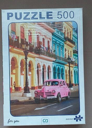  Beden Renk Kutulu 500 Parça Havana Games Puzzle