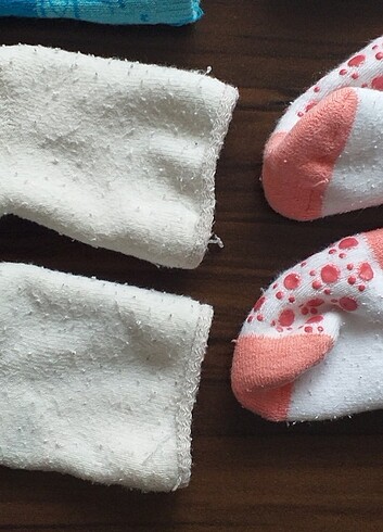  Beden çeşitli Renk Bebek Havlu Çorap 4 Çift