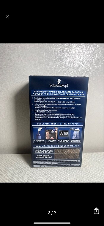 Schwarzkopf Erkek saç boyası