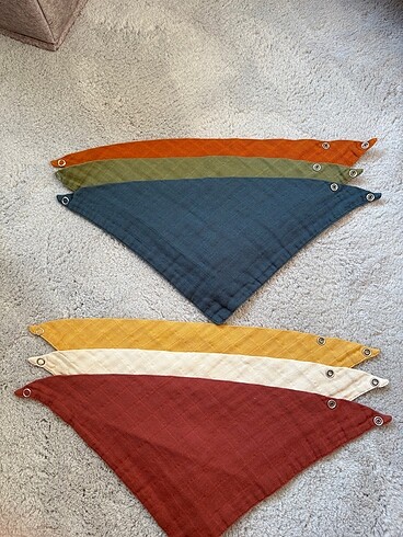 Bebek müslin yaka önlüğü 6lı - Görsel 2