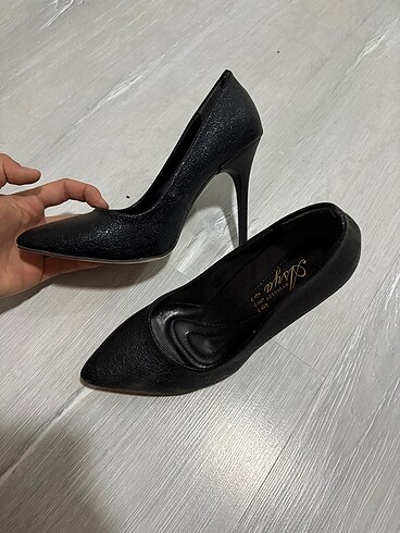 Diğer Siyah stiletto topuklu ayakkabı