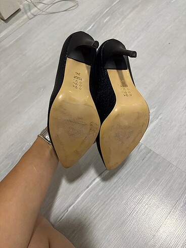 36 Beden siyah Renk Siyah stiletto topuklu ayakkabı