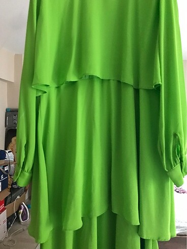 xl Beden Trendyol fistik yeşili elbise