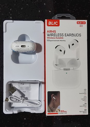 ORJİNAL iPhone BLIC BLB-34 AirPods Dokunmatik Bluetooth Kulaklık - Görsel 9
