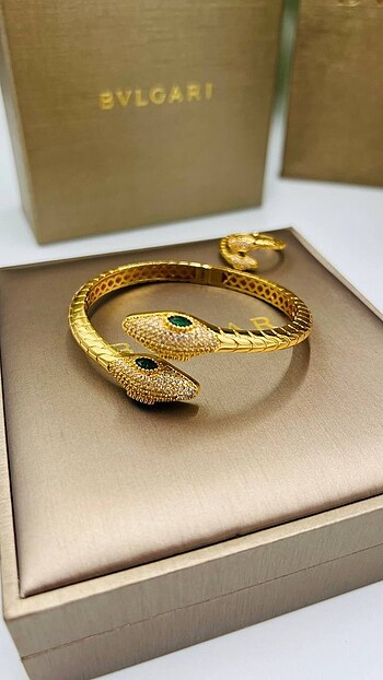 Bvlgari Gold Plated Bracelet And Ring Set