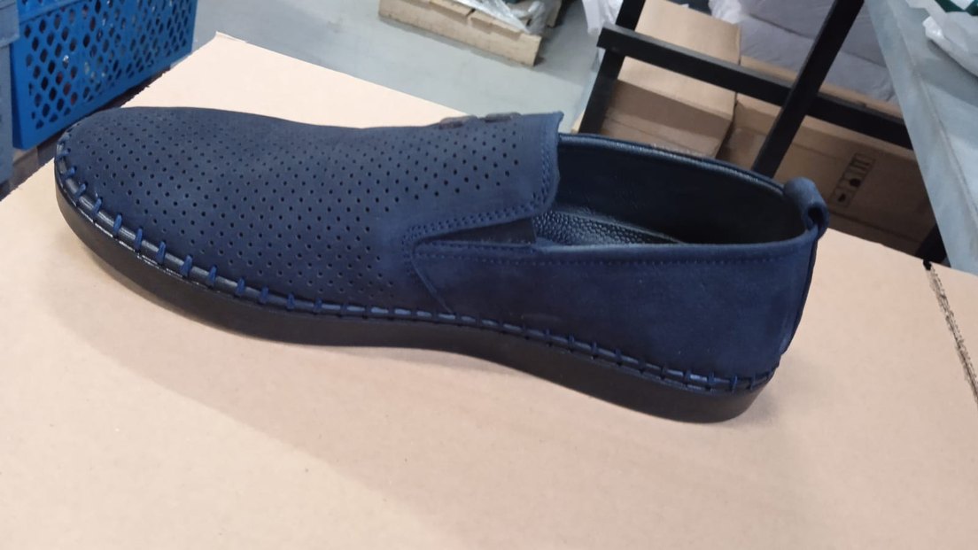 Lacivert deri ayakkabi.Erkek Günlük Kaydırmaz Ayakkabı - Görsel 2