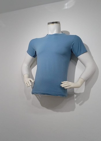 Gri Kısa Kollu Erkek Tişört - Görsel 4