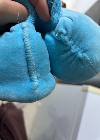 Kız Çocuk Mavi Kabarık Prenses Ev Terliği - Görsel 4