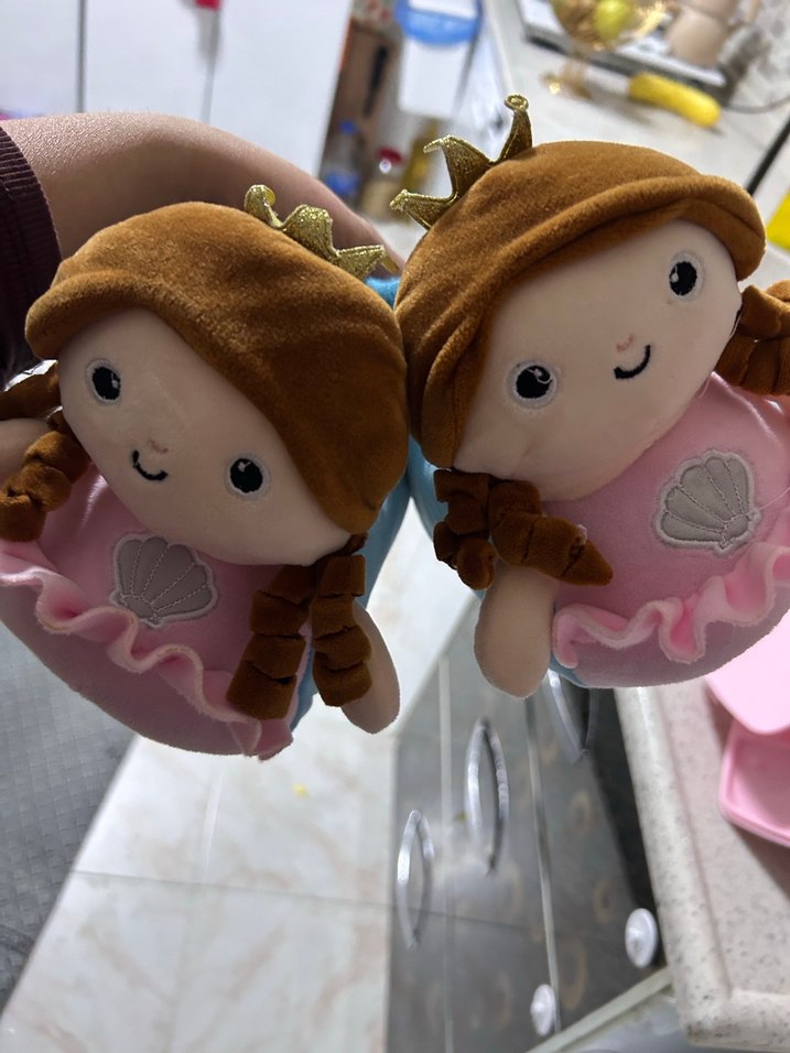 Kız Çocuk Mavi Kabarık Prenses Ev Terliği - Görsel 3