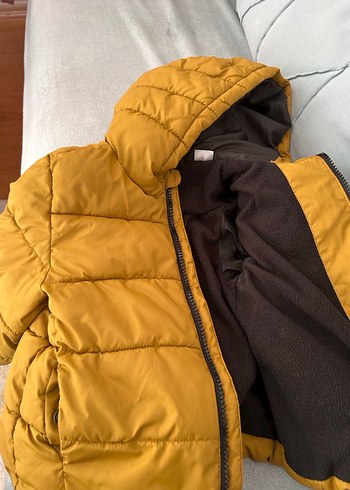 Mango Sarı Fermuarlı Erkek Çocuk Mont - Görsel 3