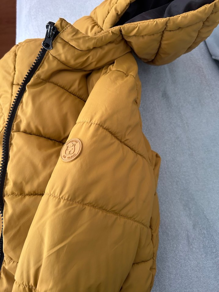 Mango Sarı Fermuarlı Erkek Çocuk Mont - Görsel 4