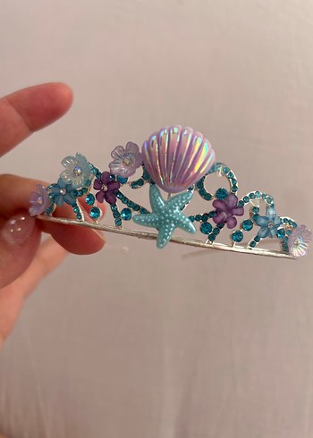Pastel Renkli Boncuklu Deniz Temalı Taç