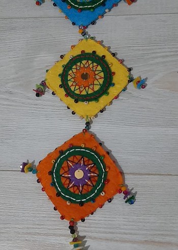 Beden çeşitli Renk Renkli Bohem El Yapımı Duvar Süsü