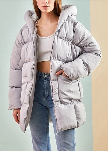 Oversize Şişme Mont 