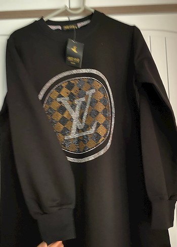 Düğmeli Siyah Uzun Kollu Kadın Tunik - Görsel 3