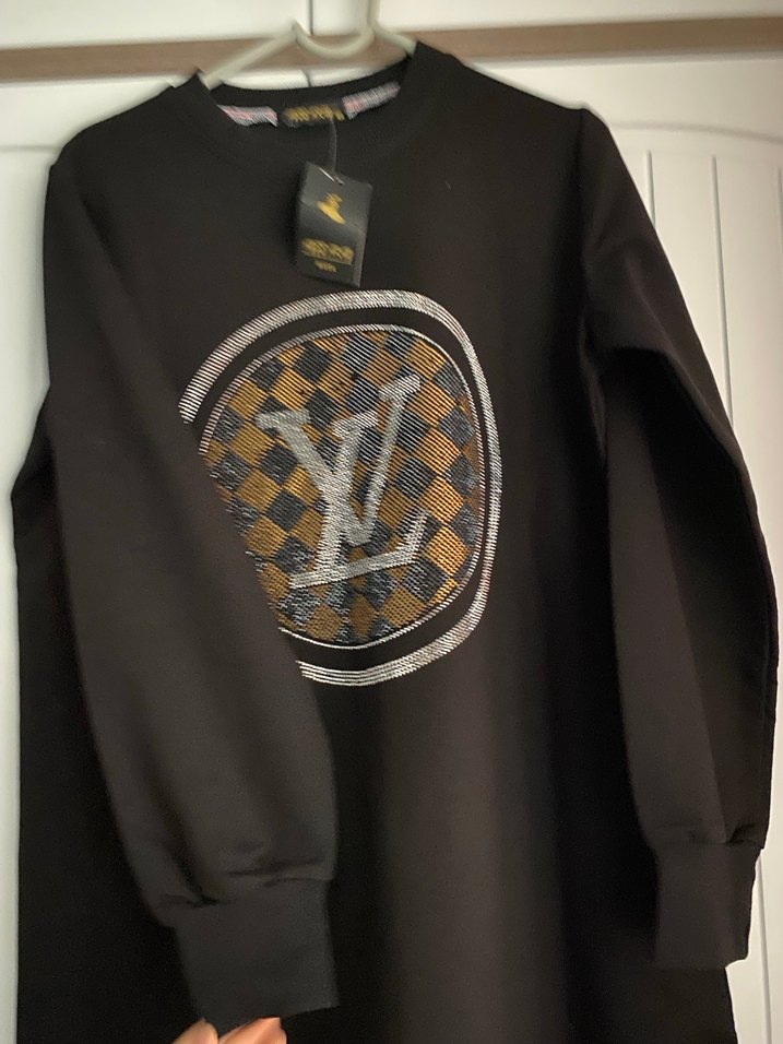 Düğmeli Siyah Uzun Kollu Kadın Tunik - Görsel 3