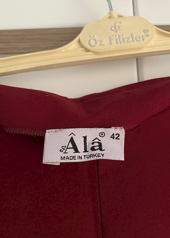 Bordo Midi Kadın Kumaş Pantolon - Görsel 3