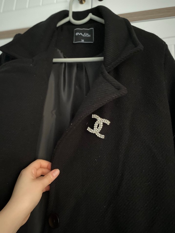 Siyah Uzun Kaban - Görsel 5