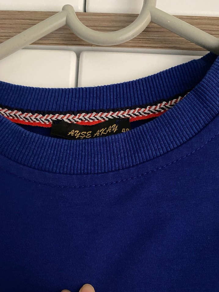 Uzun Kollu Mavi Salaş Tunik - Görsel 4