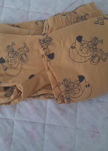 10 Yaş Beden camel Renk kral şakir pijama takımı