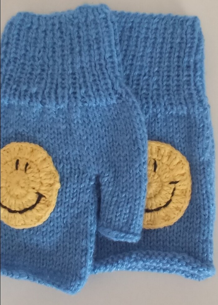 Örgü çocuk eldiven  - Görsel 4