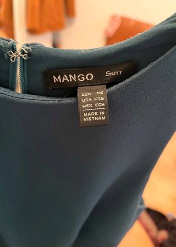 Yeşil Yüksek Yakalı Kolsuz Midi Elbise - Görsel 2