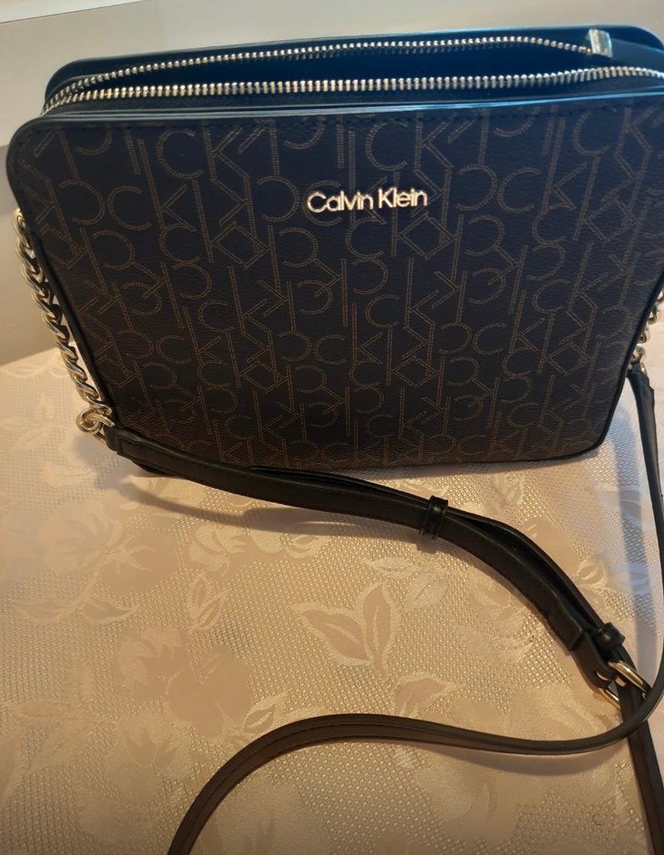 Zincir Detaylı Kahverengi Deri Kadın Çapraz Çanta - Görsel 2