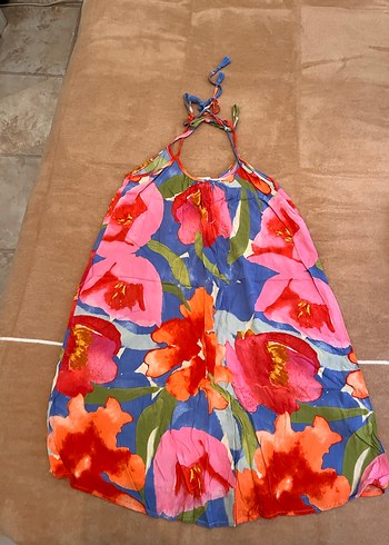 Çiçek Desenli Bohem Uzun Elbise - Görsel 2