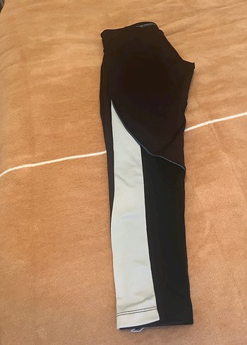 Fermuarlı Siyah Midi Spor Tayt - Görsel 2