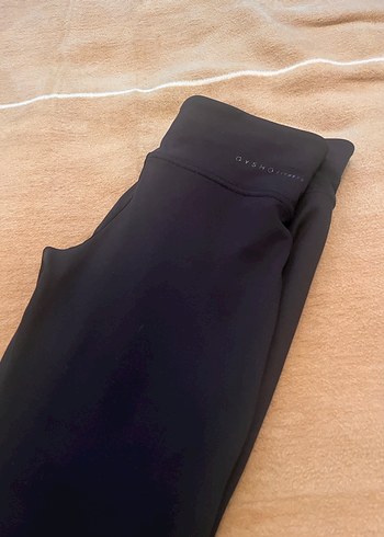 Fermuarlı Siyah Midi Spor Tayt - Görsel 5