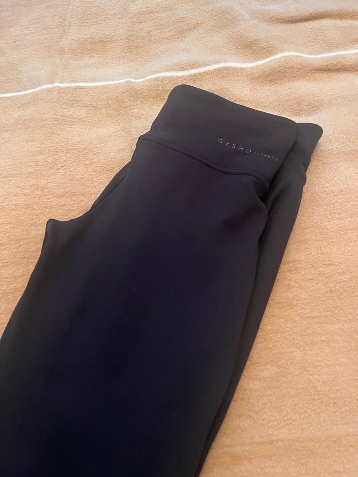 Fermuarlı Siyah Midi Spor Tayt - Görsel 5