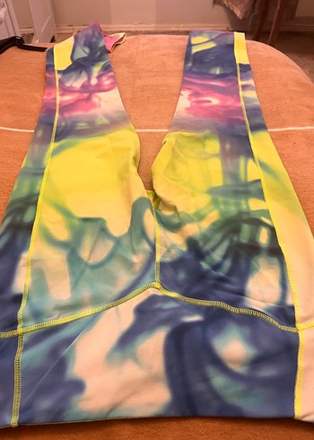 Renkli Batik Desenli Spor Tayt - Görsel 3