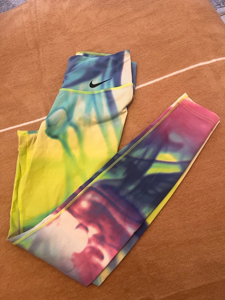 Renkli Batik Desenli Spor Tayt - Görsel 2