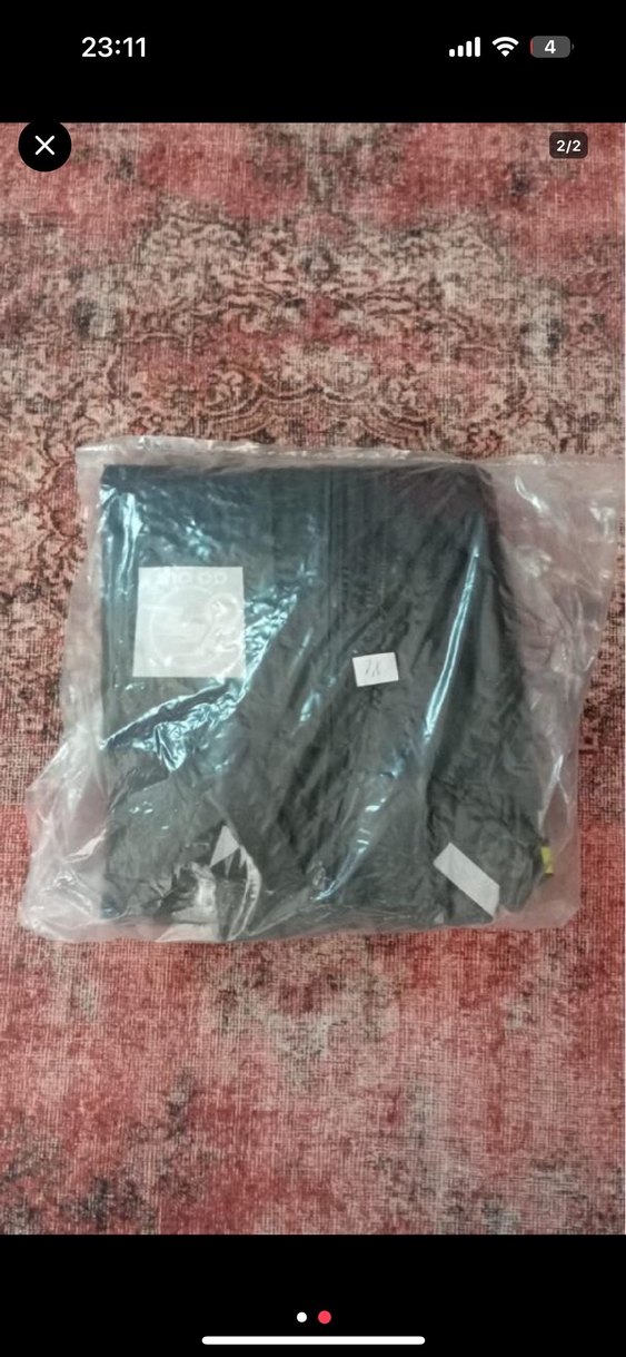 Unisex Siyah Uzun Fit Yağmurluk ve Rüzgarlık Motorcu - Görsel 2