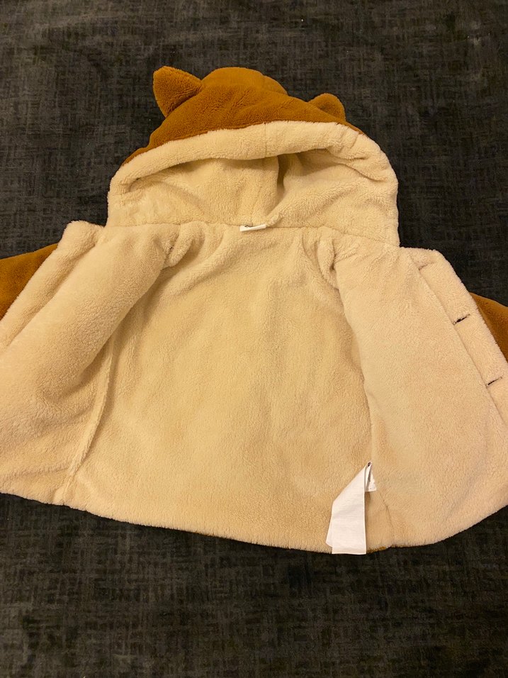 Kahverengi Kapüşonlu Erkek Çocuk Kaban - Görsel 4