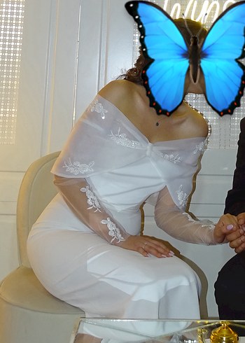 m Beden beyaz Renk Beyaz Nişan/nikah Elbisesi