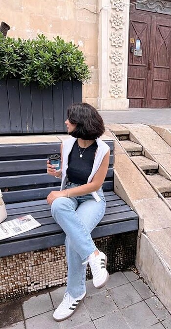 Zara yüksel bel straight fit jean - Görsel 3