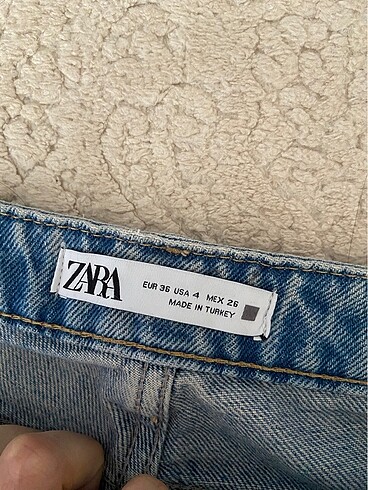 Zara yüksel bel straight fit jean - Görsel 4